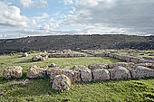 Necropolis of Pantalica - ruins of the anaktoron, the Princes Palace (XIII sec. A.C.) 